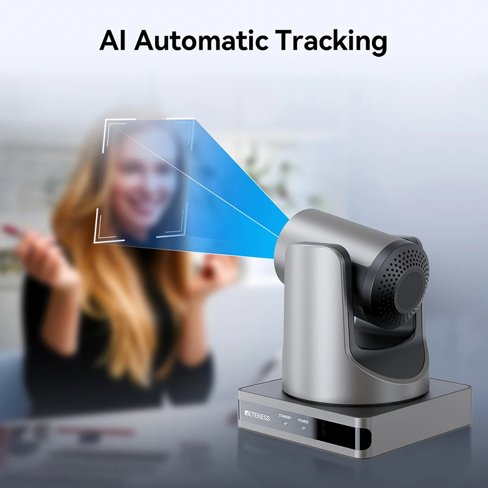 Retekess TC202 PTZ-камера Ai-слежение Конференц-камера PTZ-видео NET HDMI USB-камера потокового вещания в реальном времени с зумом Skype OBS Youtube