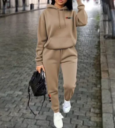 

2026 New Ladies Tracksuit Aesthetic Designer Clothes Trend Sportswear High quality Hoodies Sweatpants 2 piece Outfits Women Sets