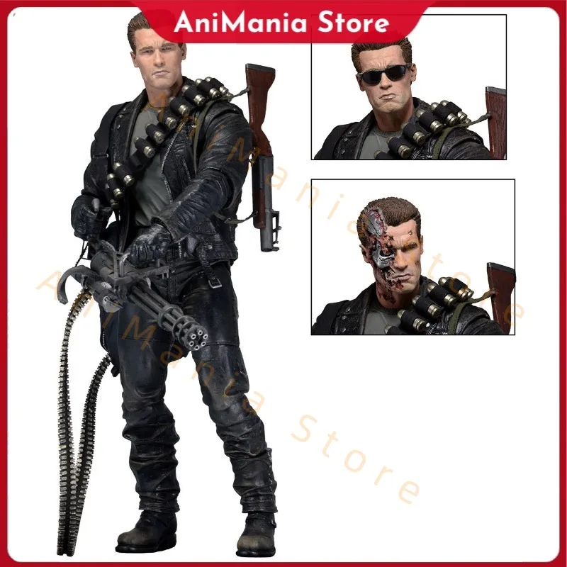 

18 см NECA Терминатор 2: День судьи T-800 Арнольд Шварценеггер ПВХ фигурка Коллекционная модель игрушка в подарок