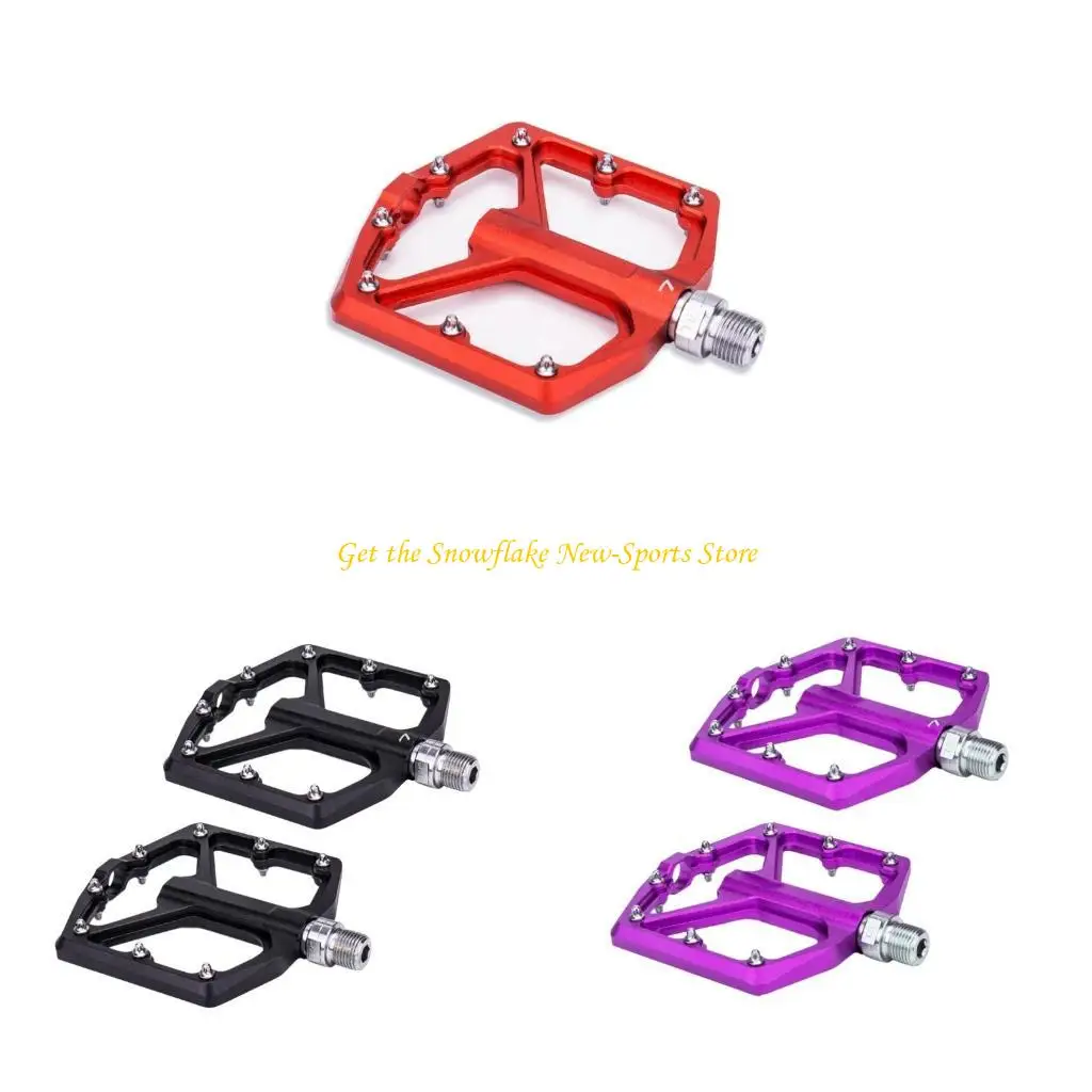 

E56d алюминиевый сплав горы велосипеды с педалями широкие плоские велосипедные педали плавные подшипники без шлифов.