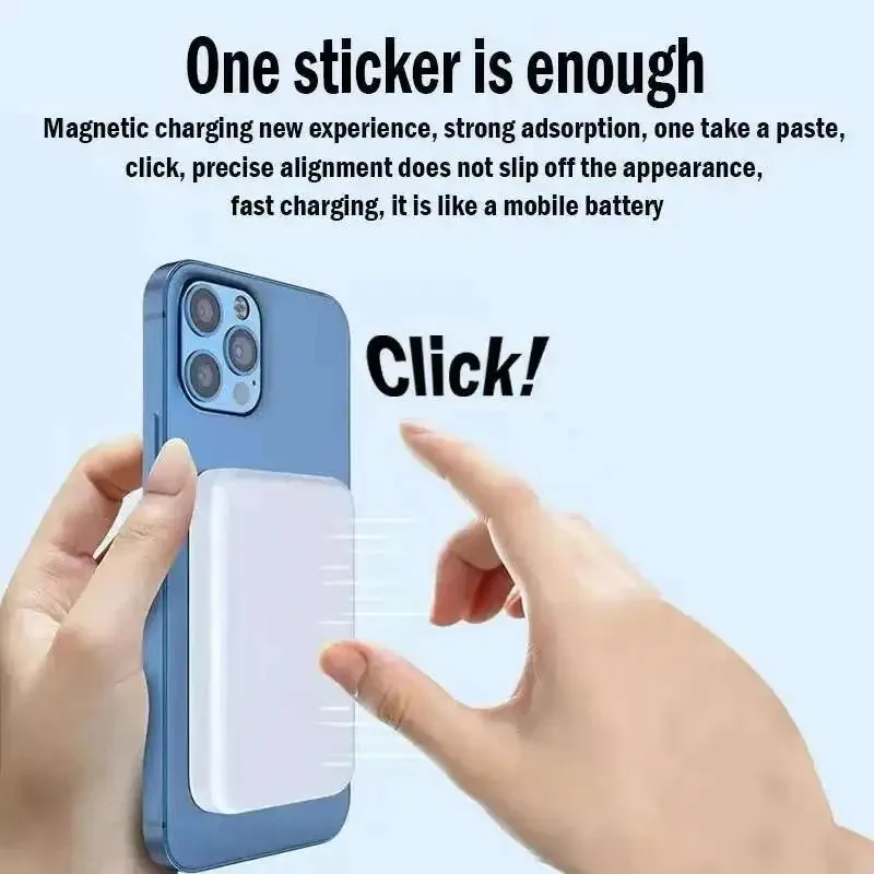 شاحن Xiaomi المغناطيسي بسعة 50000 مللي أمبير في الساعة، طاقة خارجية محمولة، شحن سريع وبسيط، طاقة متنقلة لنظام IOS وAndroid #4