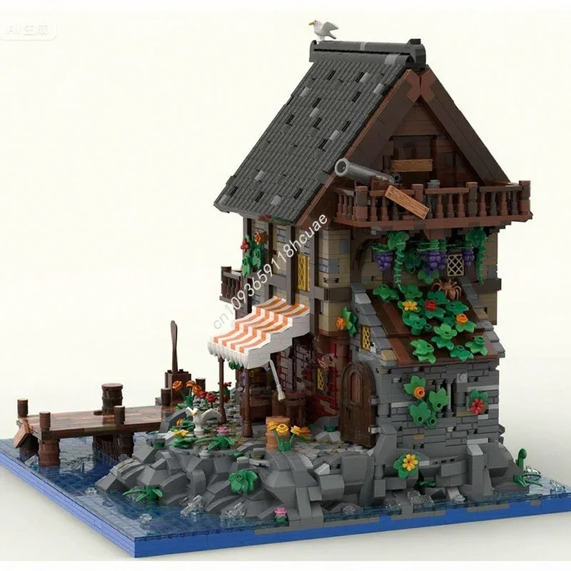 5650pcs MOC Pirate Van Dykes Island Compact Version Pirates Model Building Blocks Creative Idea Toys Education Festival Gifts