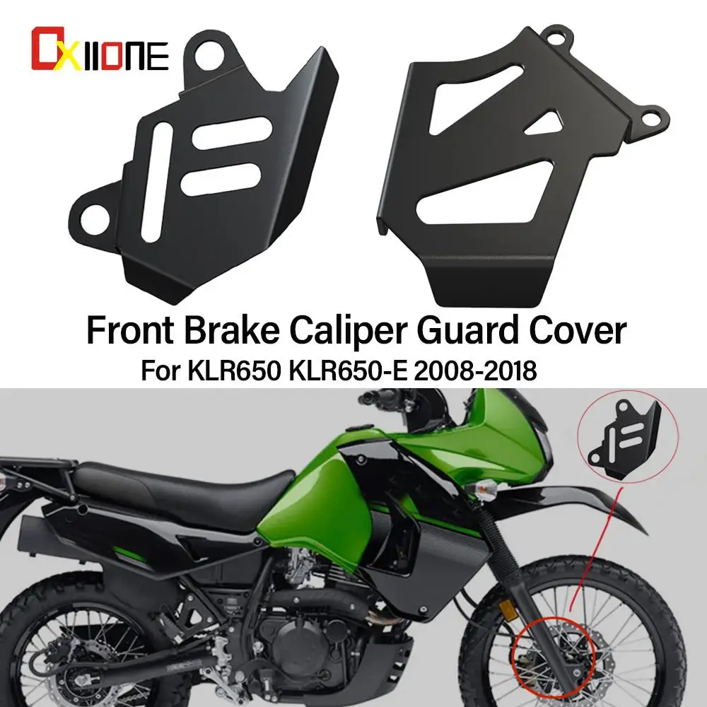 KLR 650 E Motorcycle Accessories Front & Rear Brake Caliper Guard Protector For Kawasaki KLR650 KLR650E 2008-2018 2017 2016 2015