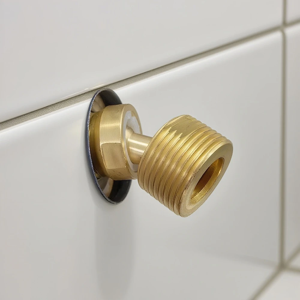 

Copper Angled Curved Foot Shower Faucet Adapter Joint 360° Rotatable Wall Mounted with Angle Adjustment Lengthened Design