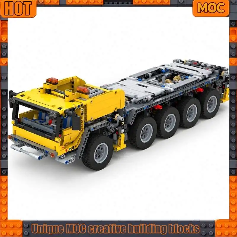 2011PCS Mobile Crane Truck Model Building Blocks Technical DIY Assembly Kit Suspension Gearbox Function Collection Display Gift