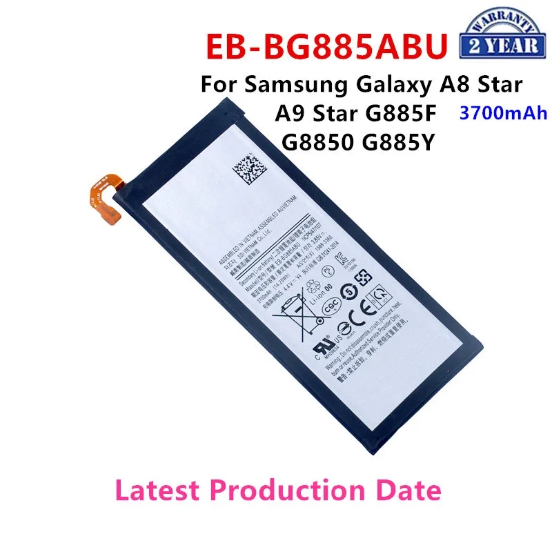 Brand New EB-BG885ABU 3700mAh Replacement Battery For Samsung Galaxy A8 Star A9 Star SM-G885F/Y G8850 Batteries+Tools Kits