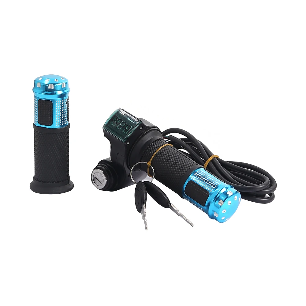 12V-90V Handgriff-Geschwindigkeitsregler mit LED-Digitalanzeige, Spannungsanzeige, Verriegelungsschalter, universell für Elektroroller – Detail 17