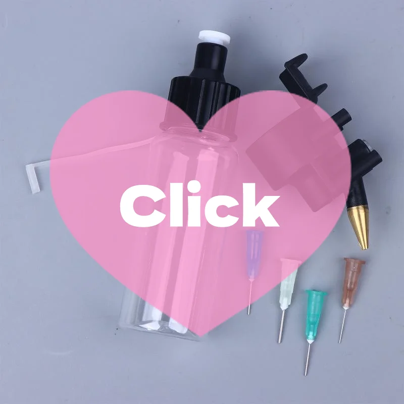 

Airbrush Kit With 50ml Special Bottle & 0.2mm/0.3mm/0.5mm/0.8mm Disposable Nozzle No-Clean Air Brush Tool Spray Module