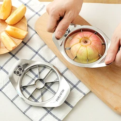 WORTHBUY 304 Stainless Steel Fruit Slicer Apple Cutter 8 Blade Fruit Splitter Apple Corer Pear Peeler Divider Kitchen Gadgets