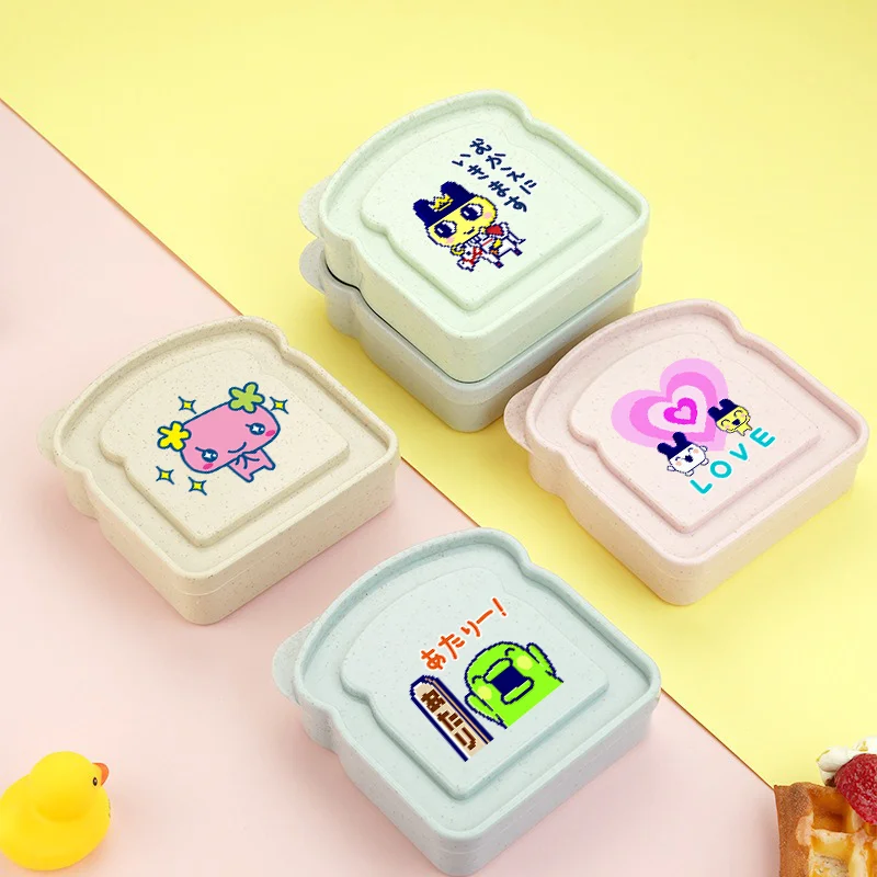 GoGo Tamagotchi ساندويتش حاويات علب الاغذية نخب صندوق تخزين مع غطاء المحمولة الغذاء حقيبة للتخزين الميكروويف علب الاغذية #3