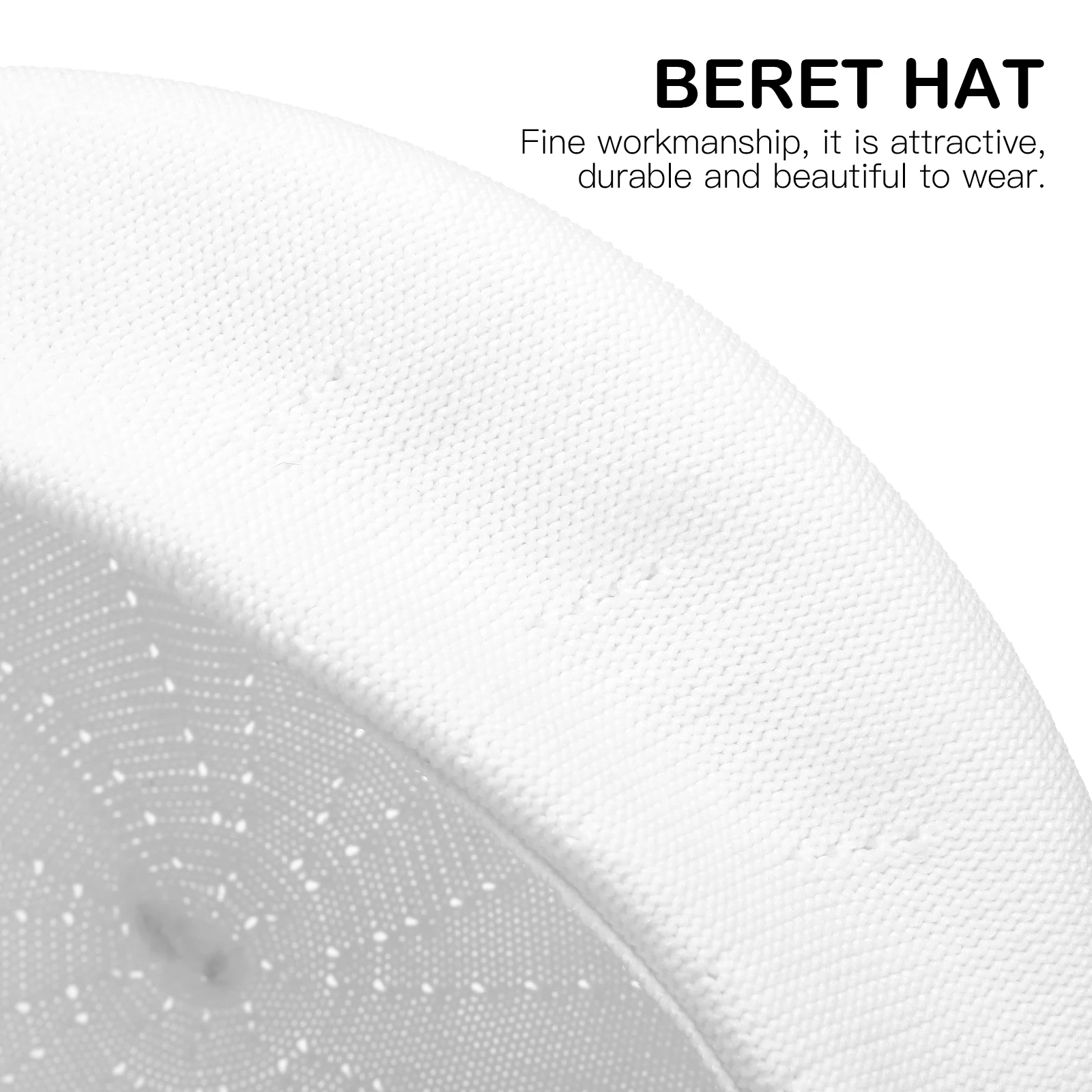 

Spring Summer Beret Hat Thin Sun Protection Cap Fashion Lightweight All-Match Painter Style For Adults White