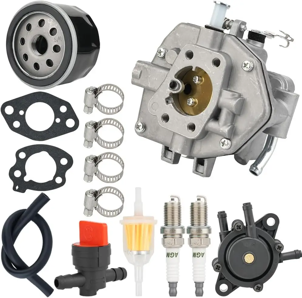 AUC10140 Complete Tune Up Kit Carburetor Compatible with John Deere Gator XUV550, XUV560E, XUV560E/S4 - Includes Air Filter, Oil