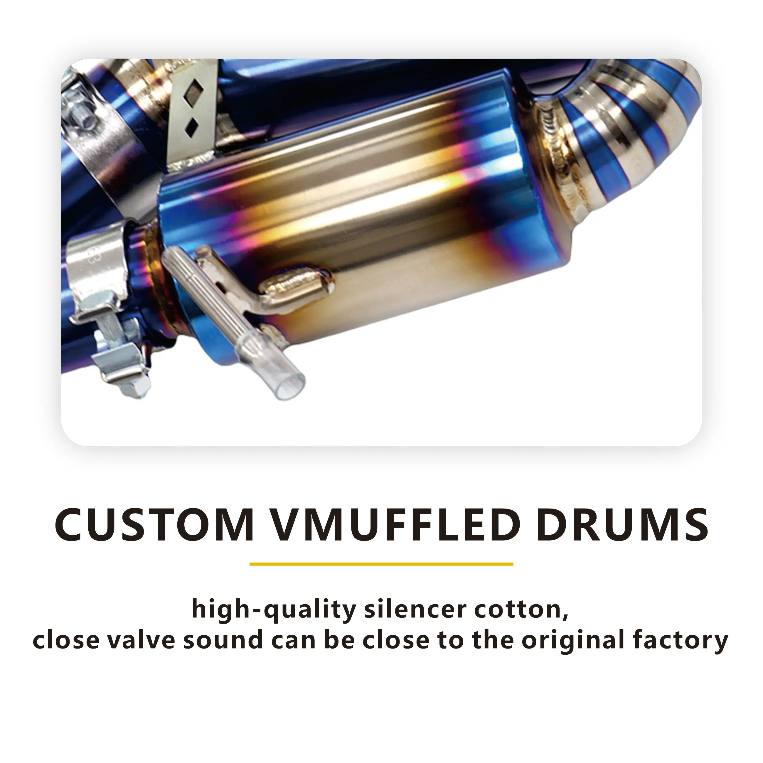 

HMD Exclusive Customization For Corvette C8 Z51 Titanium Alloy Catback With OEM Valve 3 ines Pipe Design Bright Black Tips