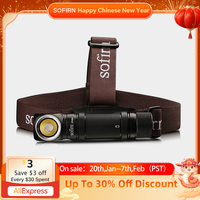 Sofirn SP40A TIR Optics Lens Headlamp LH351D LED 18650 USB Rechargeable Head Lamp 1200lm Torch with Magnet Tail Cap