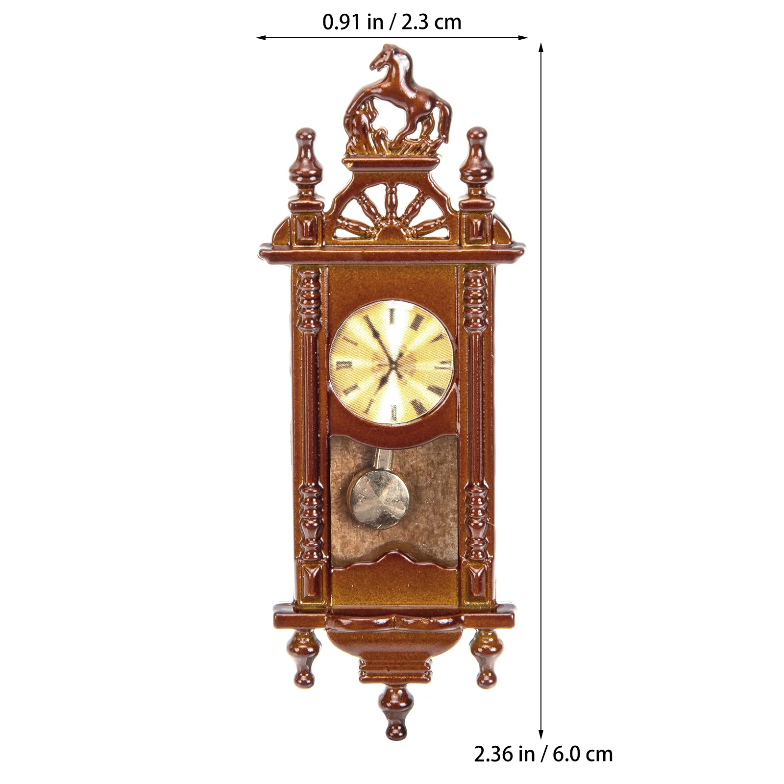 Decorazioni per la casa leggera per la casa delle bambole Orologio romano Appeso mobili giocattolo Mini giocattoli per bambini