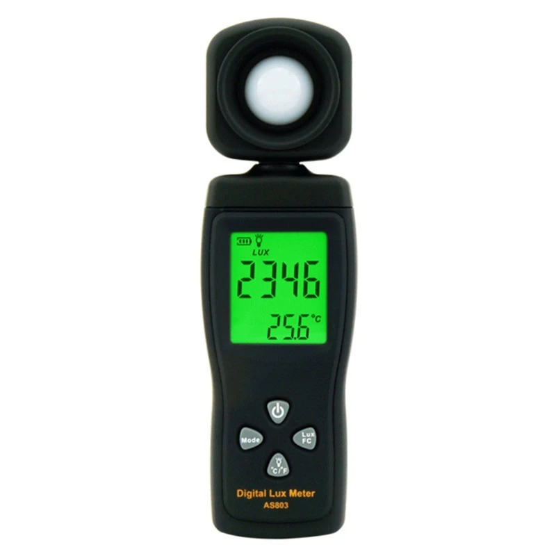 AS803 Luxmeter Digital Light Meter for Lux Meter Photometer Radiometer LCD Handheld for Led Garden Grow Lights Aquarium