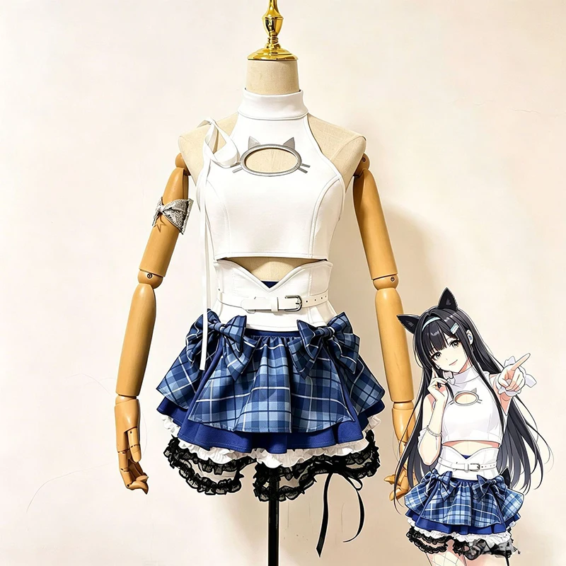 Anime T.T. STAR Idol Team Leader Nikke Mint Cosplay Costume Sexy Cute Uniform Prop Set Halloween Party Outfit