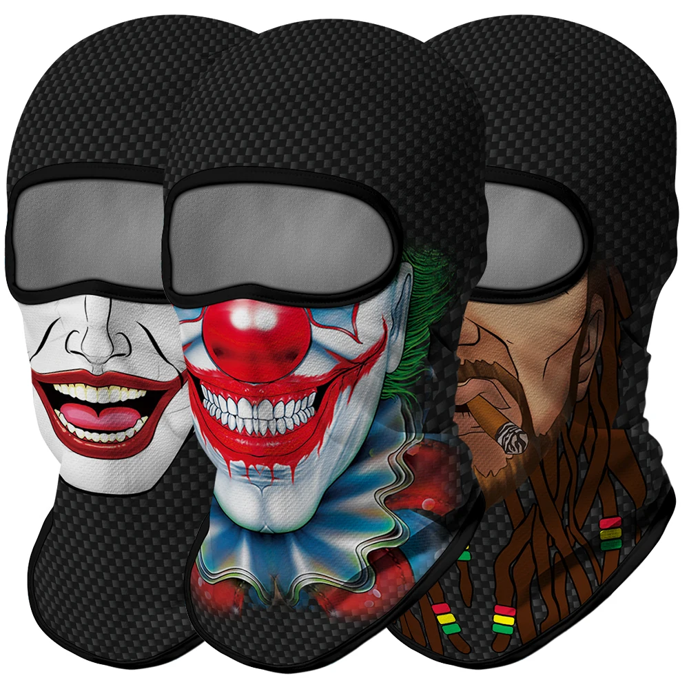 3d Joker Bivakmuts Sport Ski Masker Mannen Heagear Halloween Bandana Nek Gaiter Motorfiets Hoofdband Buis Masker Jacht Wandelen Sjaal