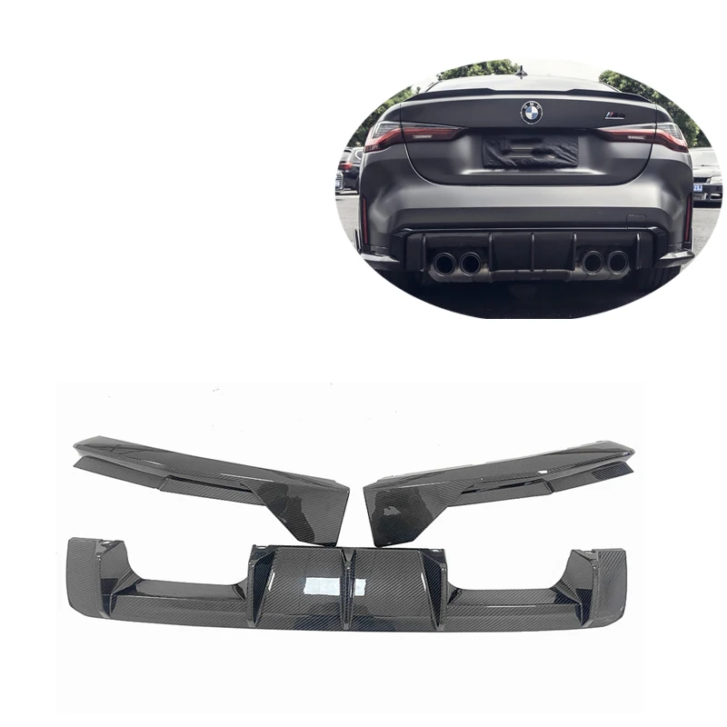 MP style carbon fiber rear diffuser for G80 M3 G82 M4  rear bumper splitter lip