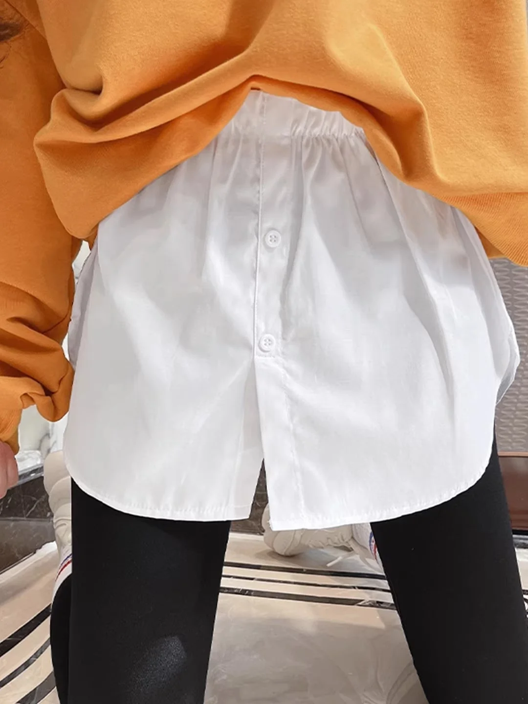Women's Sharkskin Sweatshirt Base Layer Skirt Inner Wear T-Shirt Autumn Winter Sweater Matching Half Skirt Stylish Ensemble