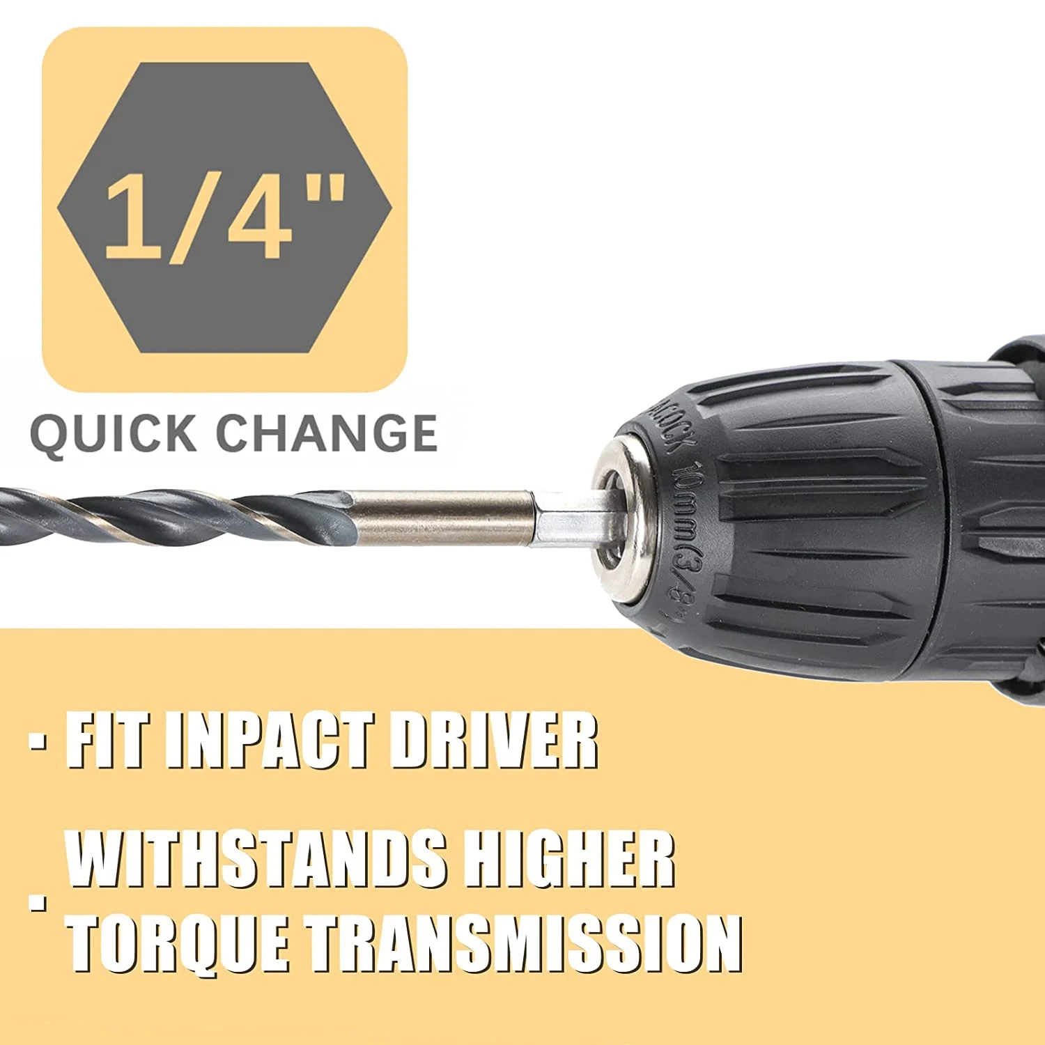 육각 생크 코발트 메트릭 비트 세트, 빠른 변경 HSS 임팩트 드라이버, 금속용 육각 비트, 13 개