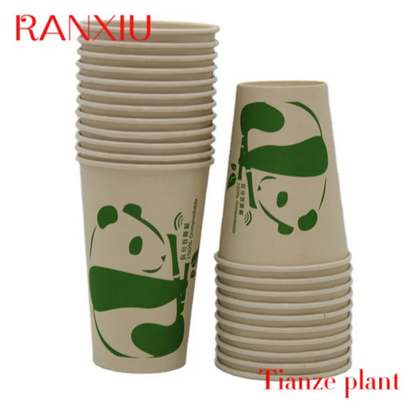 Custom 2023 Gobest disposable pla cups disposable coffee water based coating cardboard 12oz 8 oz ripple wall paper bowls cups wi