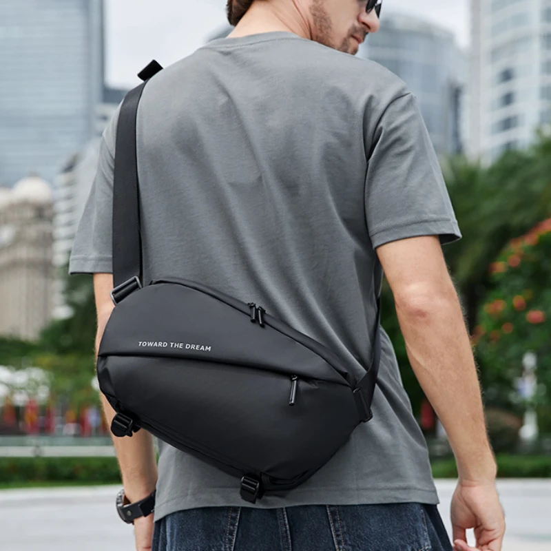 Chikage Casual Small Crossbody Bag Men's Fashion Trend Multi-function Waist Pack High Quality Large Capacity Shoulder Bag