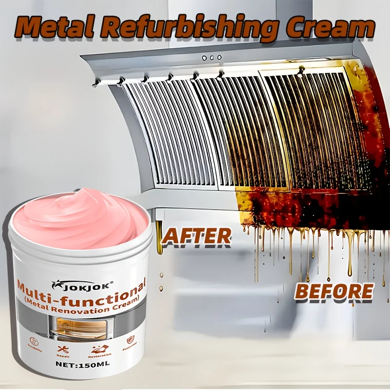 Mehrzweck-Metallpolierpaste, Edelstahl-Poliercreme, Chrom-Auto-Finish, Küchenutensilien, Wasserhähne, Waschbecken, Öfen, Grills