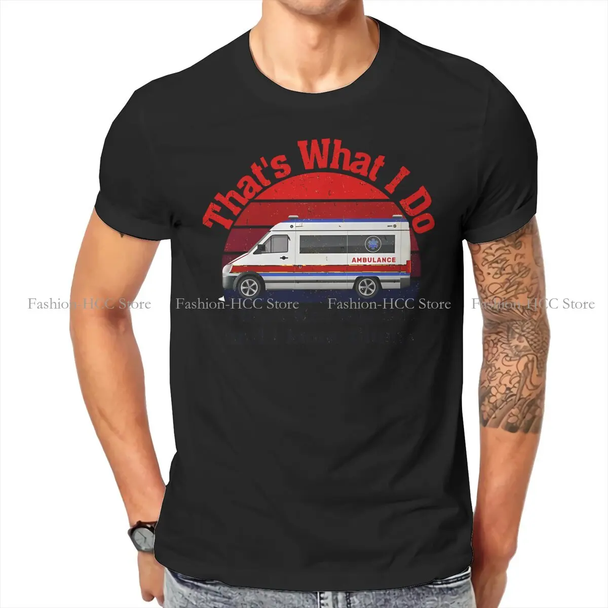 That's What I Do I Drive Wee Woo Bus And I Know Things Cool Style TShirt Ambulance Ambulances New Design Graphic  T Shirt