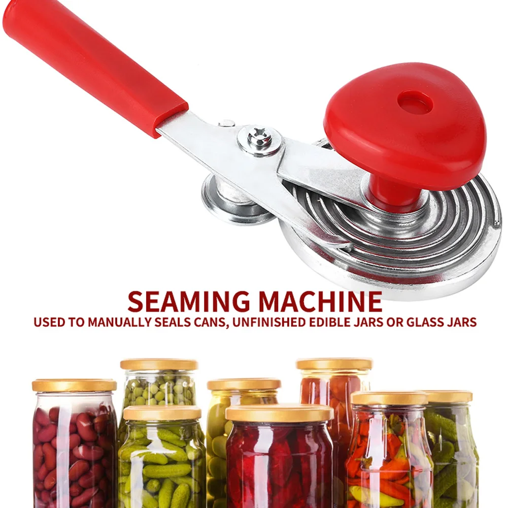 DIY Manual Can Sealer Beader Press Sealing Glass Hand Crimping Seaming Machine Manual Can Sealer Sealing Glass Cans Tools