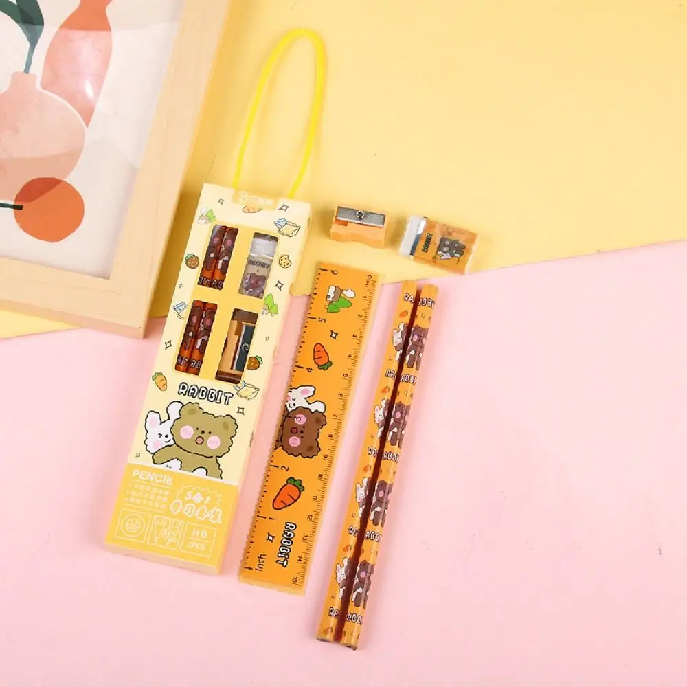 

Креативный набор карандашей 5 в 1, канцелярские принадлежности, приз, милый мультяшный набор канцелярских принадлежностей, письменный инструмент, школьные принадлежности, канцелярские принадлежности, подарочный набор