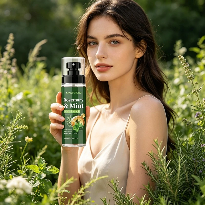 

Rosemary & Mint Hair Care Spray Natural Plant-Based Long-Lasting Moisturizing Anti-Frizz Scalp Nourishing Hair Strengthening Oil
