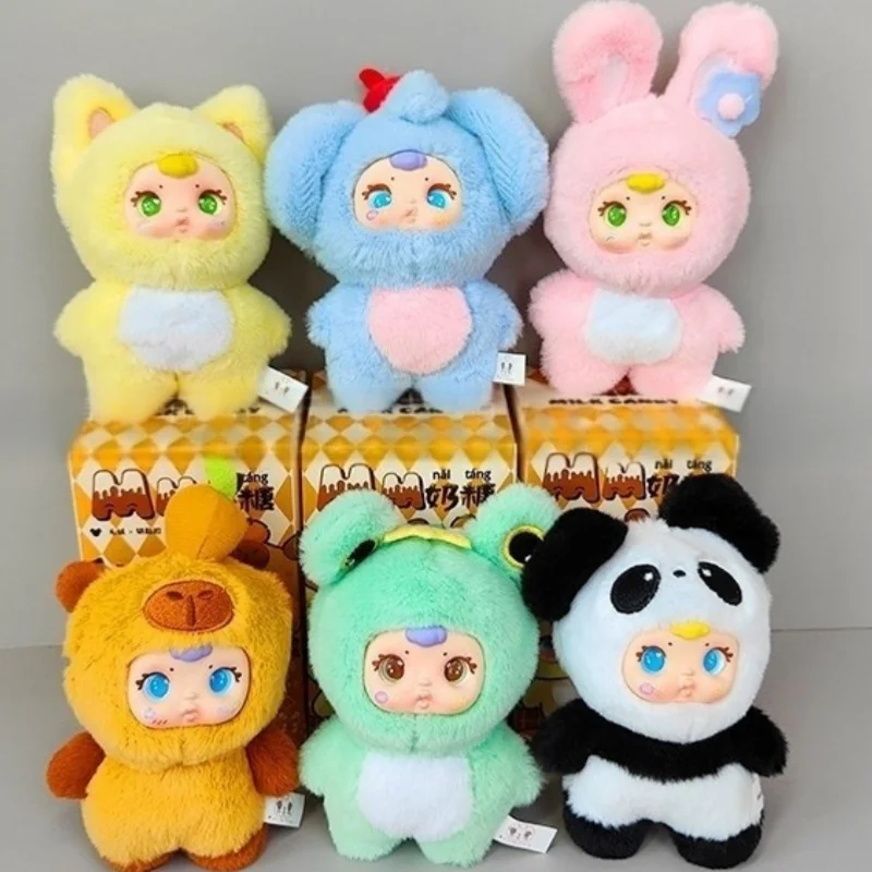

New Authentic Mm Milk Candy Animal Plush Keychain Blind Box Trendy Play Cute Pendant Cartoon Pendant Female Birthday Gift