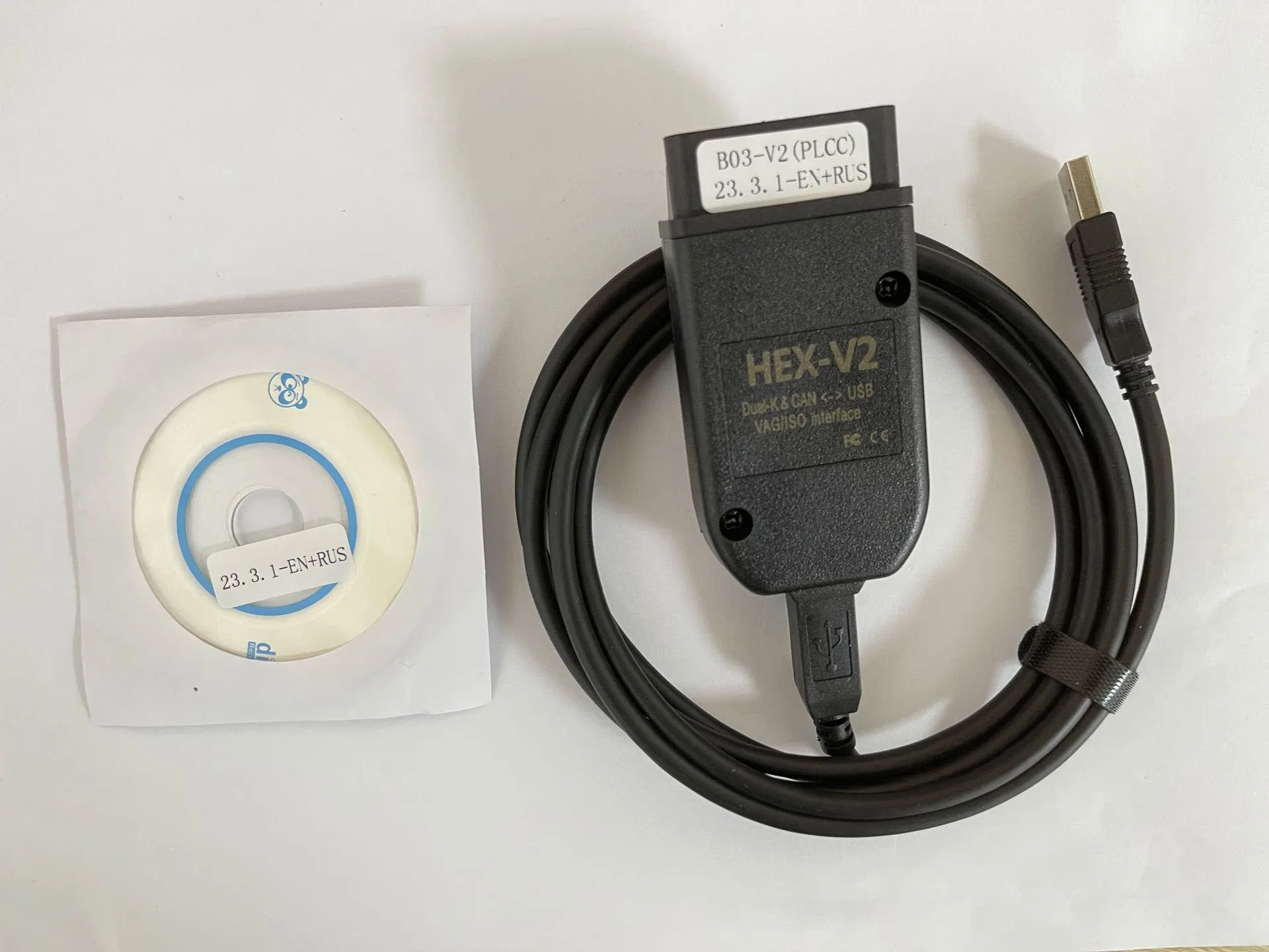 High Quality PLCC HEX V2 VAG Dual K & Can USB Interface Whiteboard