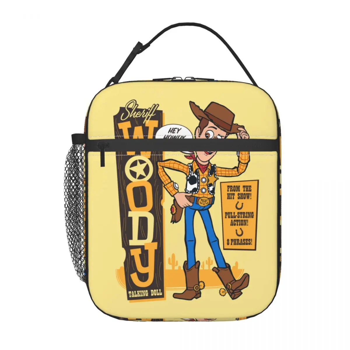 Toy Story Vintage Sheriff Woody Doll borse per il pranzo isolate contenitore per il pranzo a tenuta stagna borsa termica Tote Lunch Box School