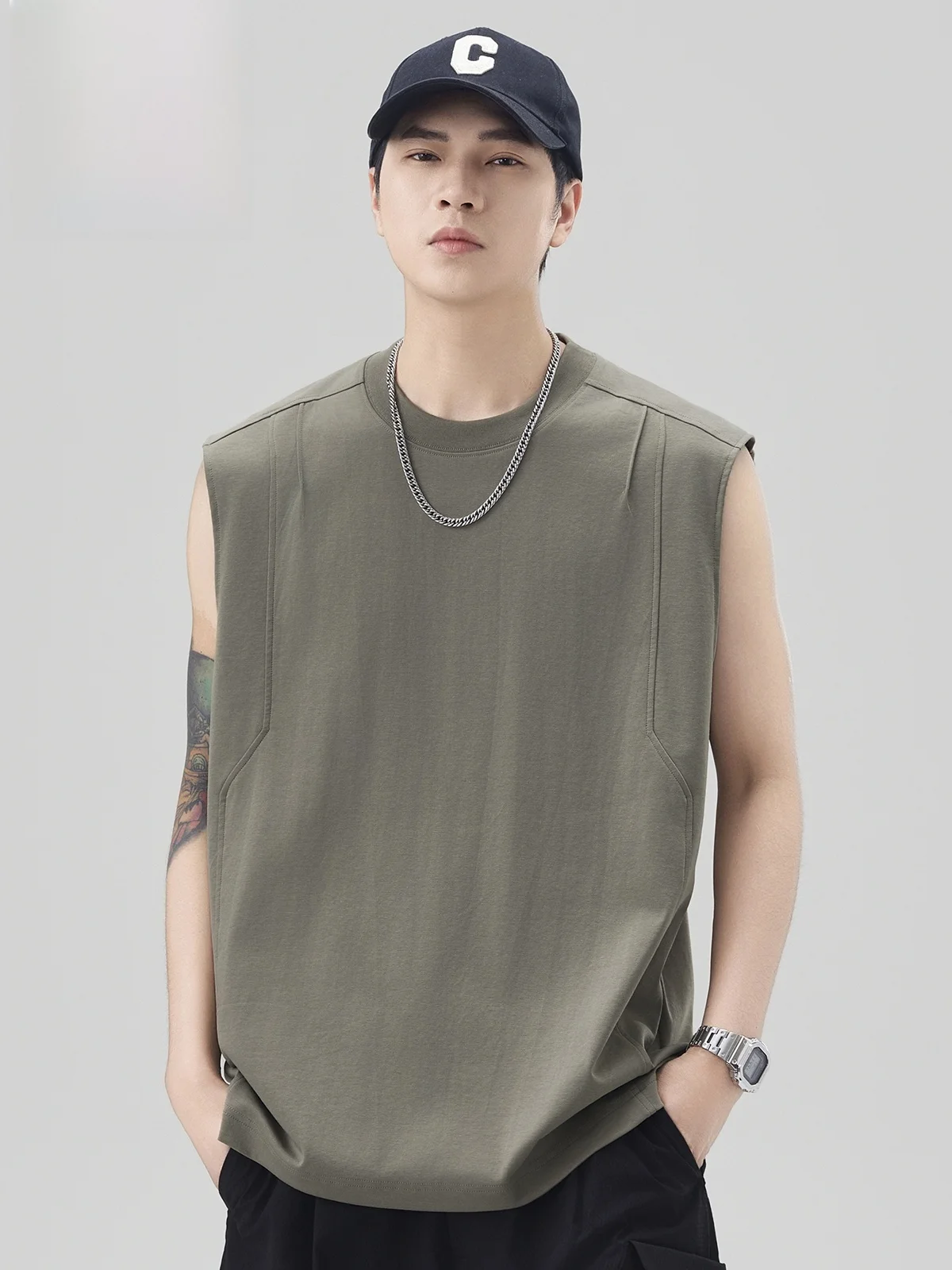 

Crocodile Men's Svel T-irt Fitn round Ne Loose Fit Summer Lightweight Tank Top Comfortable Soft Cotton Polyester...