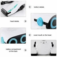 Smart RC Robot Voice Control Dancing Singing 6-Wheel Touch Sensitive STEM Educational Toy Gift for Kids Boys Girls Age 3+ 4