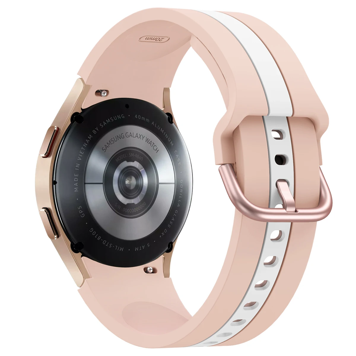 Pulseira listra para samsung galaxy watch 4/40mm/44mm galaxy watch4 clássico/42mm/46mm pulseira ajustável