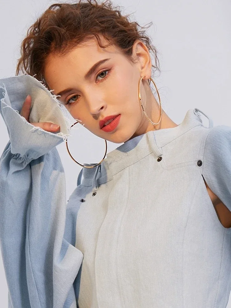 

Hiphop Trendy Large Hoop Earrings, Stylish Metal Circle Studs, Elegant Versatile Earrings for Women