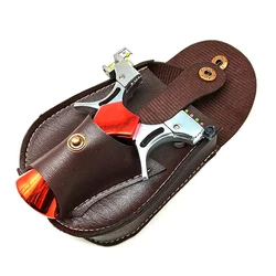 Slingshot Storage Bag Pu Leather Slingsshots Waist Cover Can Hold Steel Balls Outdoor Camping Catapults Hunting Accessories