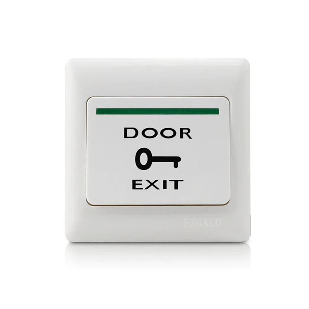 

ABS Plastic Door Exit Button Fireproof PC Material Access Control System Exit Touch Door Gate Switch Inlay Wall Wired Release