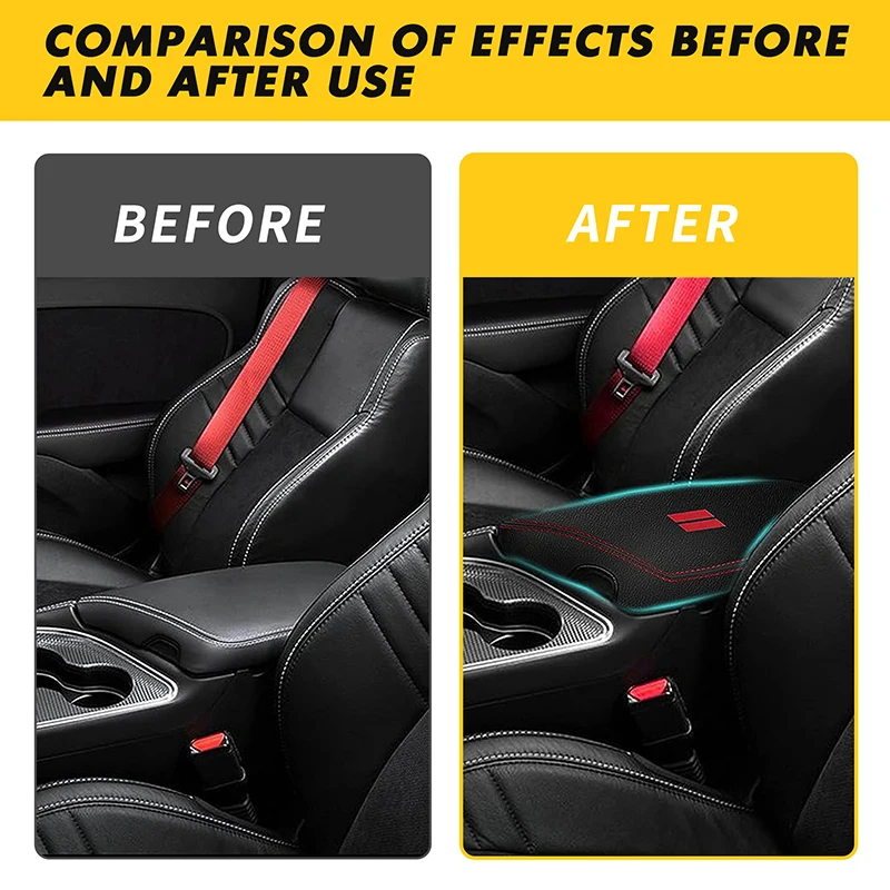 Für Dodge Challenger 2015-2023 Auto Armlehne Abdeckung Trim Auto Interior Center Konsole Anti-Scratch Protector Pad Auto zubehör – Detail 6