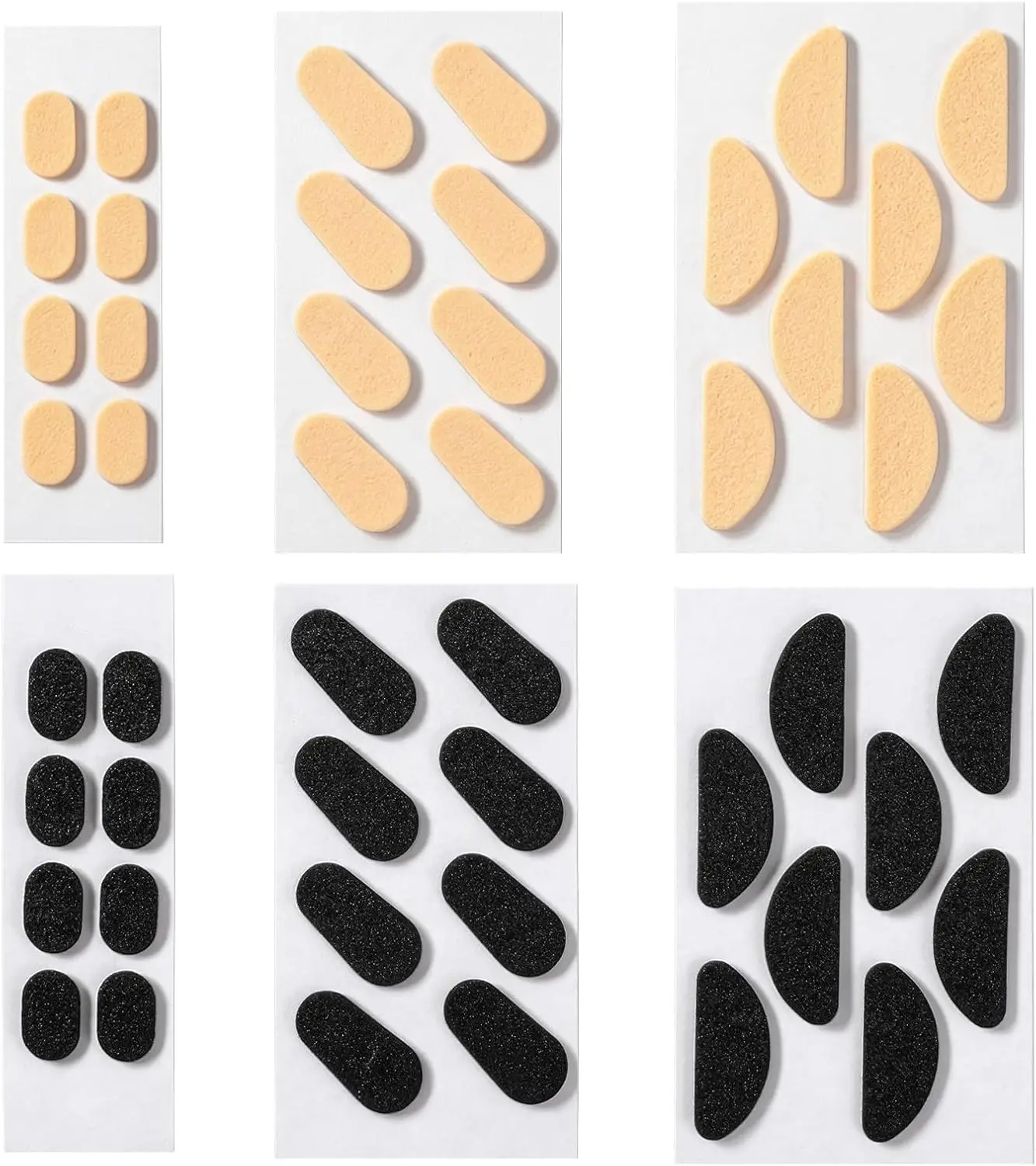 48 PCS Self Adhesive Foam Nose Pads for Eyeglasses Soft Anti Slip Thin Cushions for Sunglasses Reading Glasses Frame Accessories