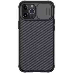 Nillkin For Apple iPhone 12 Pro Max iP12 Fashion Slide Cover Protection Camera Protect Privacy 3D Texture Back Shell