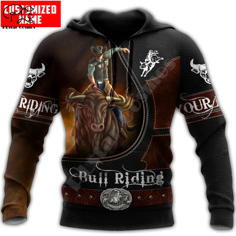 

NewFashion Cosplay Bull Riding Cowboy Rodeo Vintage Sports Tattoo Tracksuit 3DPrint Streetwear Casual Harajuku Jacket Hoodies 18