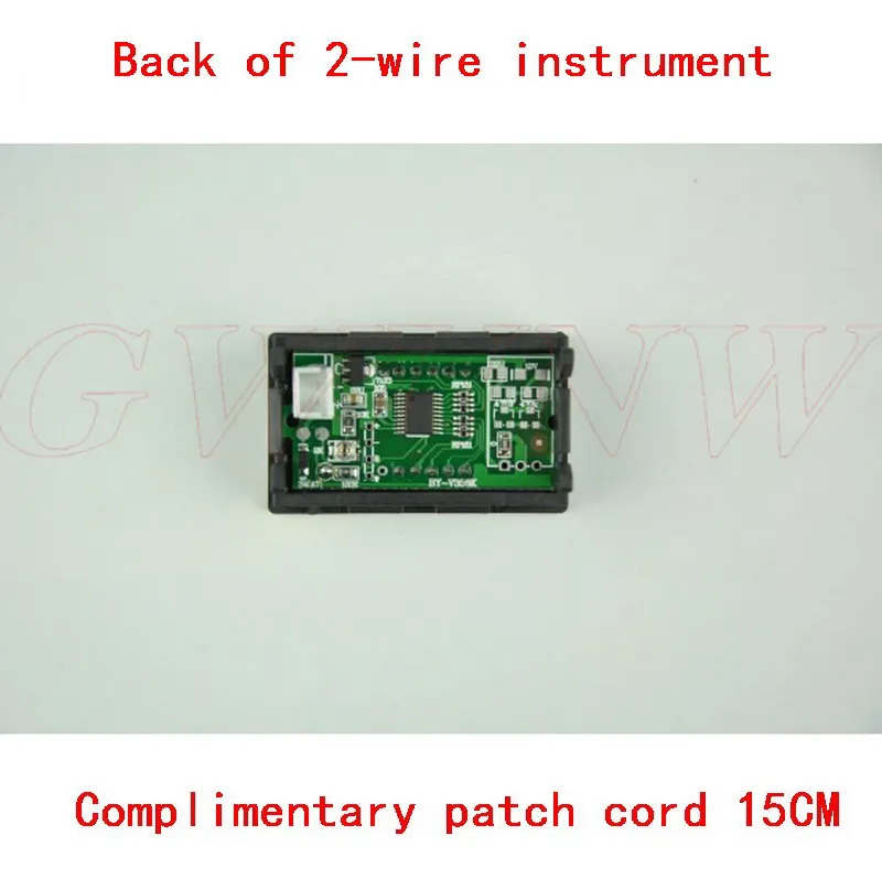 GWUNW BY356V DC1V 10V 30V 50V 100V 150V 200V 500V 3 bit digital voltmeter Panel Meter Voltage Tester Meter