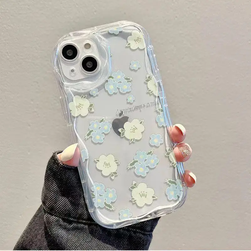 Clear Butterfly Flower Case for Realme C55 C53 C67 C35 C33 C21Y C25Y C30 C21 C11 2021 C20 8 12 5G 10 11 12 Pro Plus GT 6 3 Cover