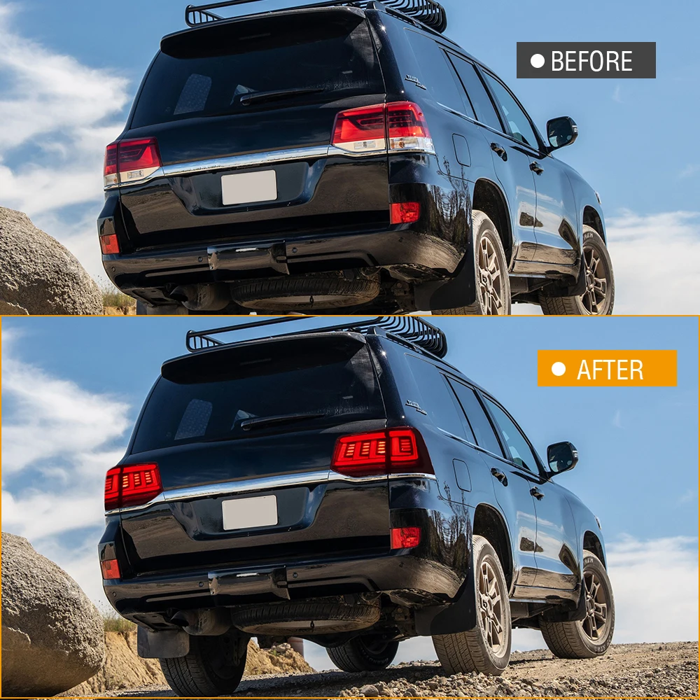 Wholesale Oem Modified Car Led Taillight Tail Light Rear Lamp Light for‘Toyota Land Cruiser Lc200 2016-2021