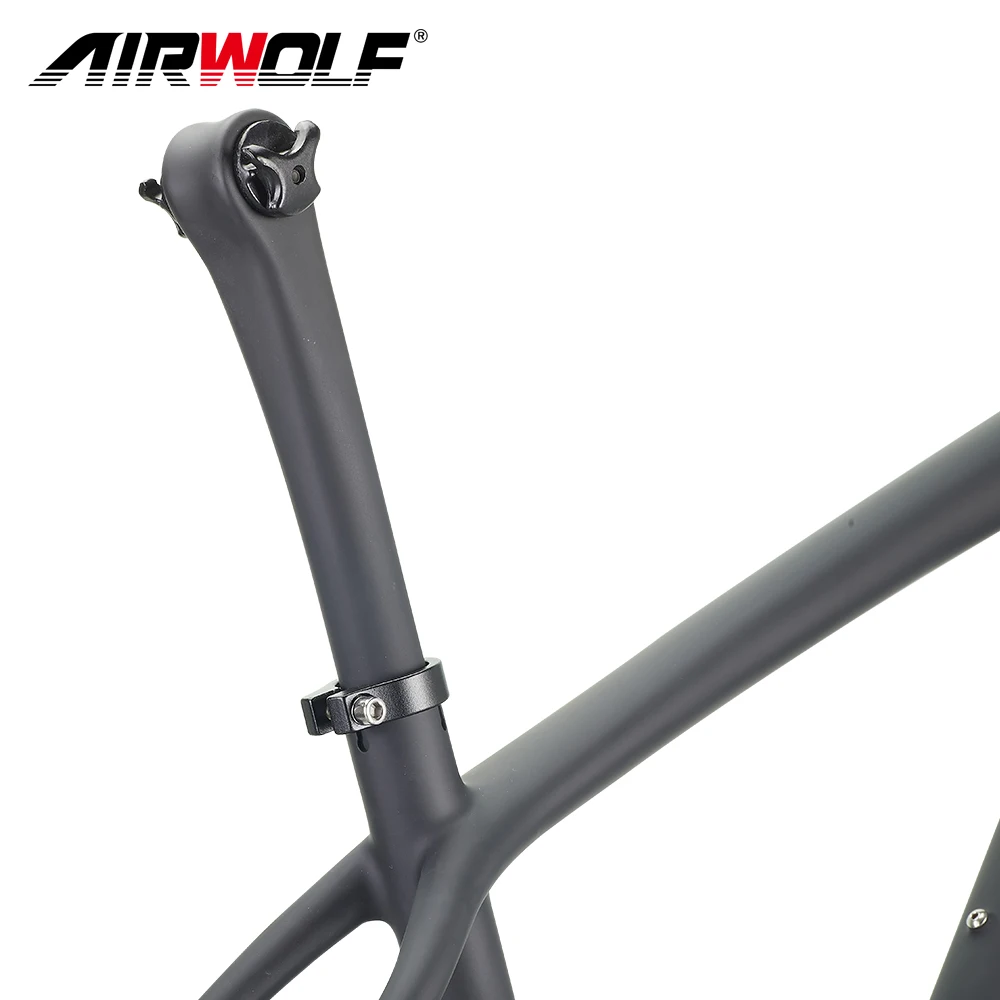 Airwolf-Cadre de vélo en carbone T1000, BSA, VTT 29, axe traversant, frein à disque, 148x12mm