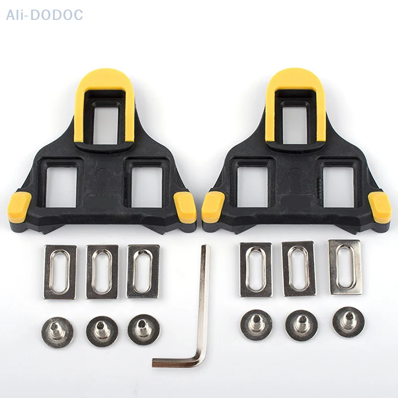 Road Bike Pedal Cleat SPD SL Bicycle Pedals Plate Clip Self-locking Plate Float Pedal Cleats Cycling Shoes Bicycle Accessories